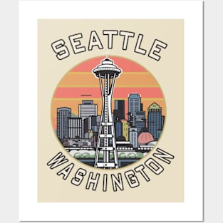 Seattle Washington Vintage Posters and Art